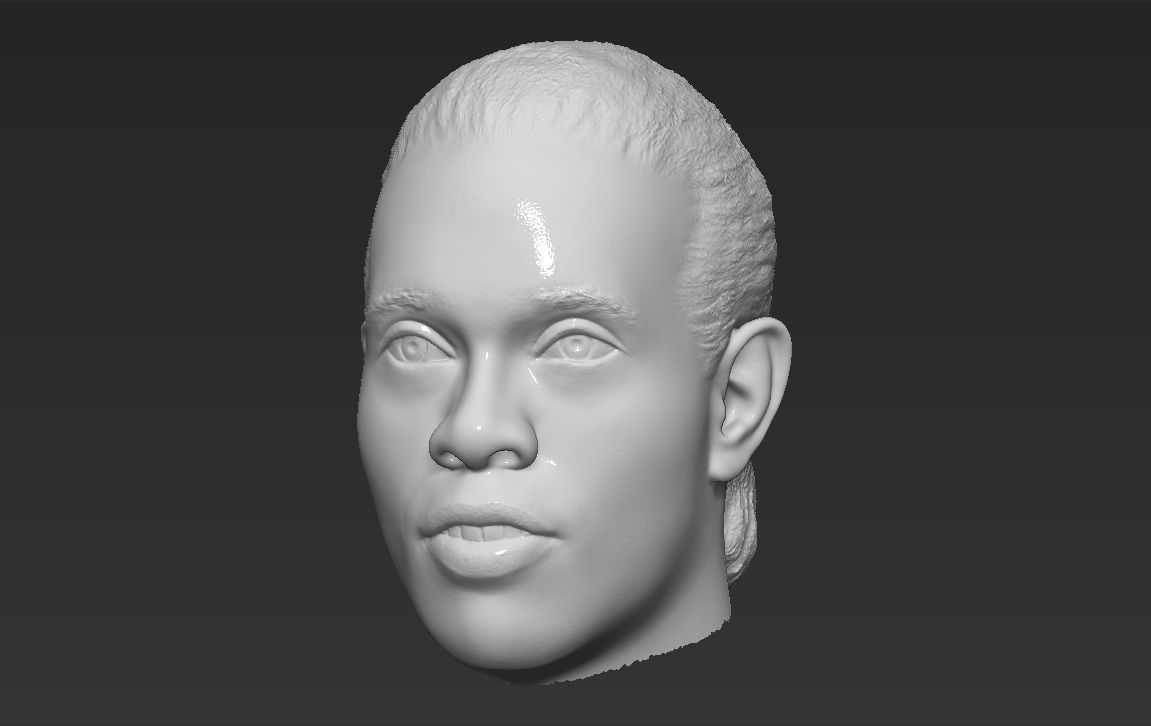 Ronaldinho nba headshot 3D model_21