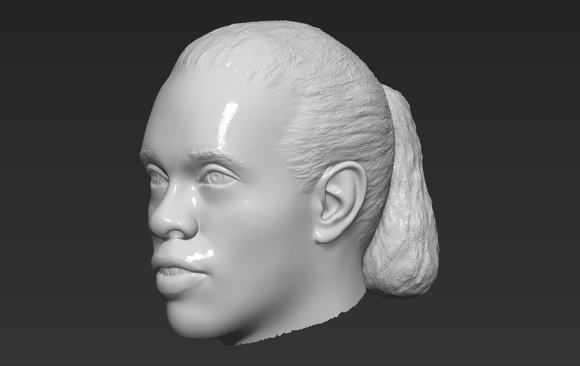 Ronaldinho nba headshot 3D model_22