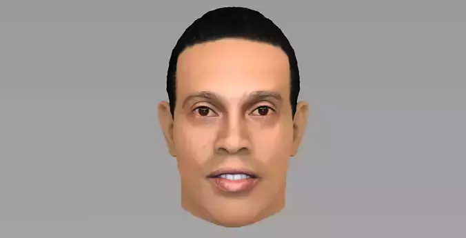 Ronaldinho nba headshot 3D model
