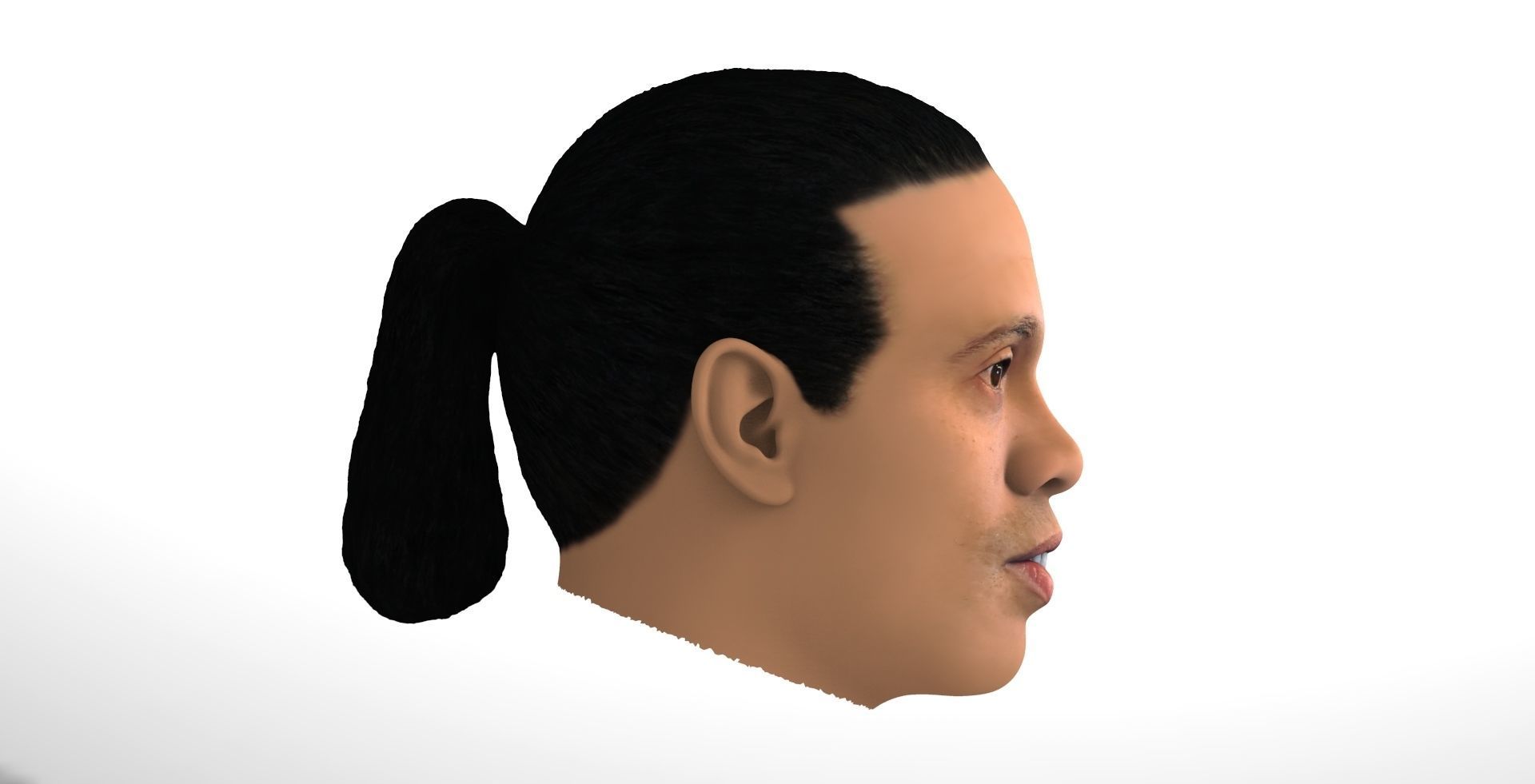 Ronaldinho nba headshot 3D model_5
