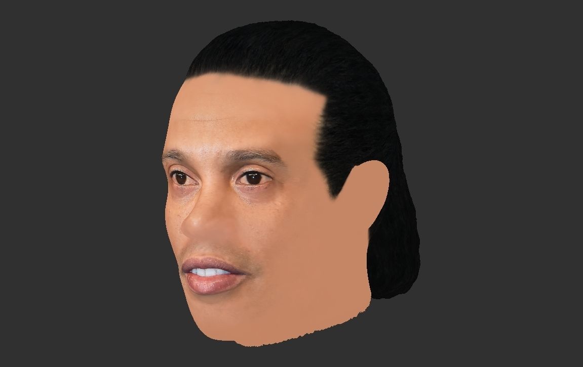 Ronaldinho nba headshot 3D model_18