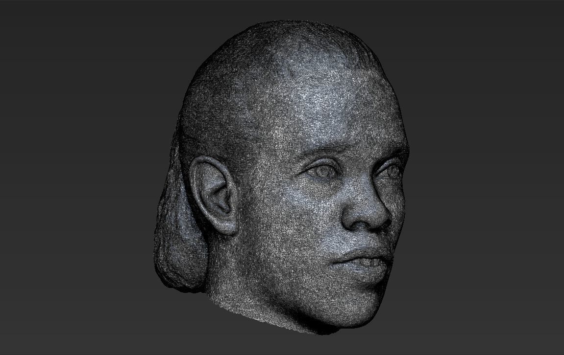 Ronaldinho nba headshot 3D model_39