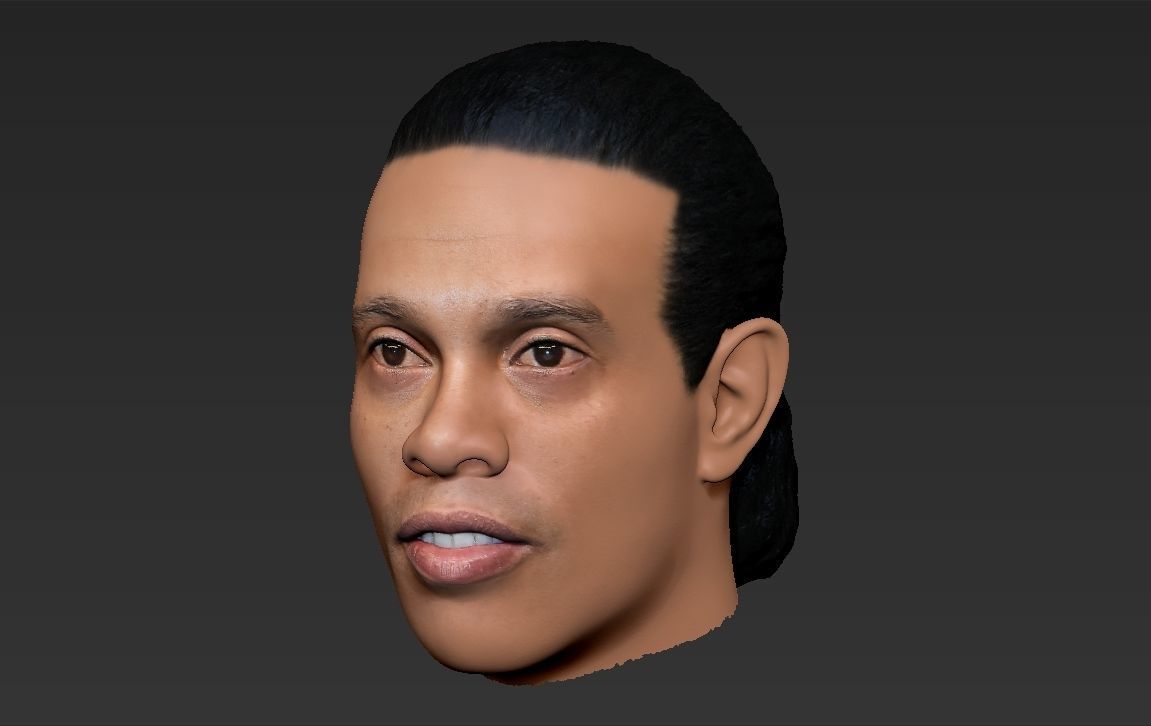 Ronaldinho nba headshot 3D model_15