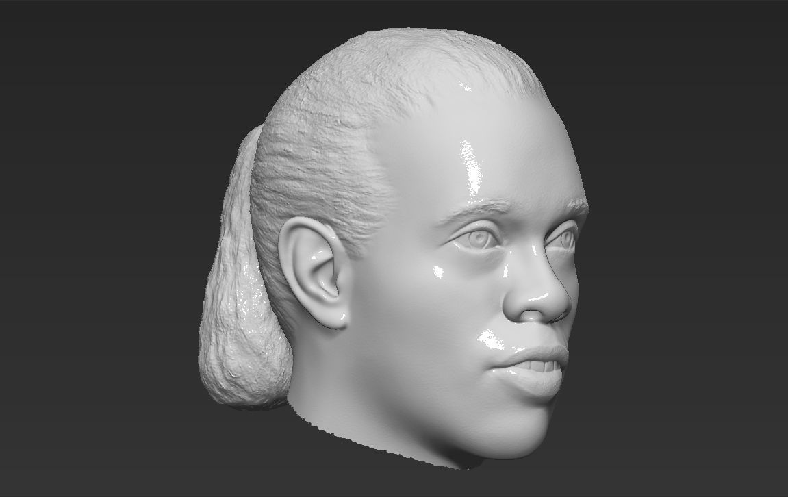 Ronaldinho nba headshot 3D model_28