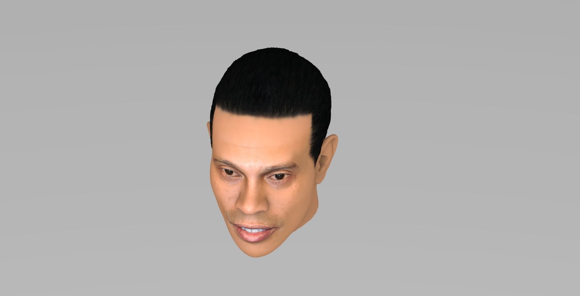 Ronaldinho nba headshot 3D model_8