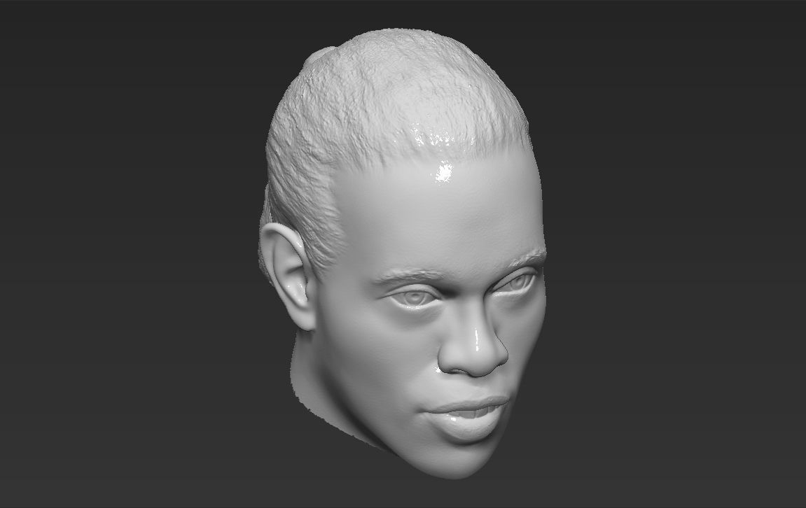 Ronaldinho nba headshot 3D model_30