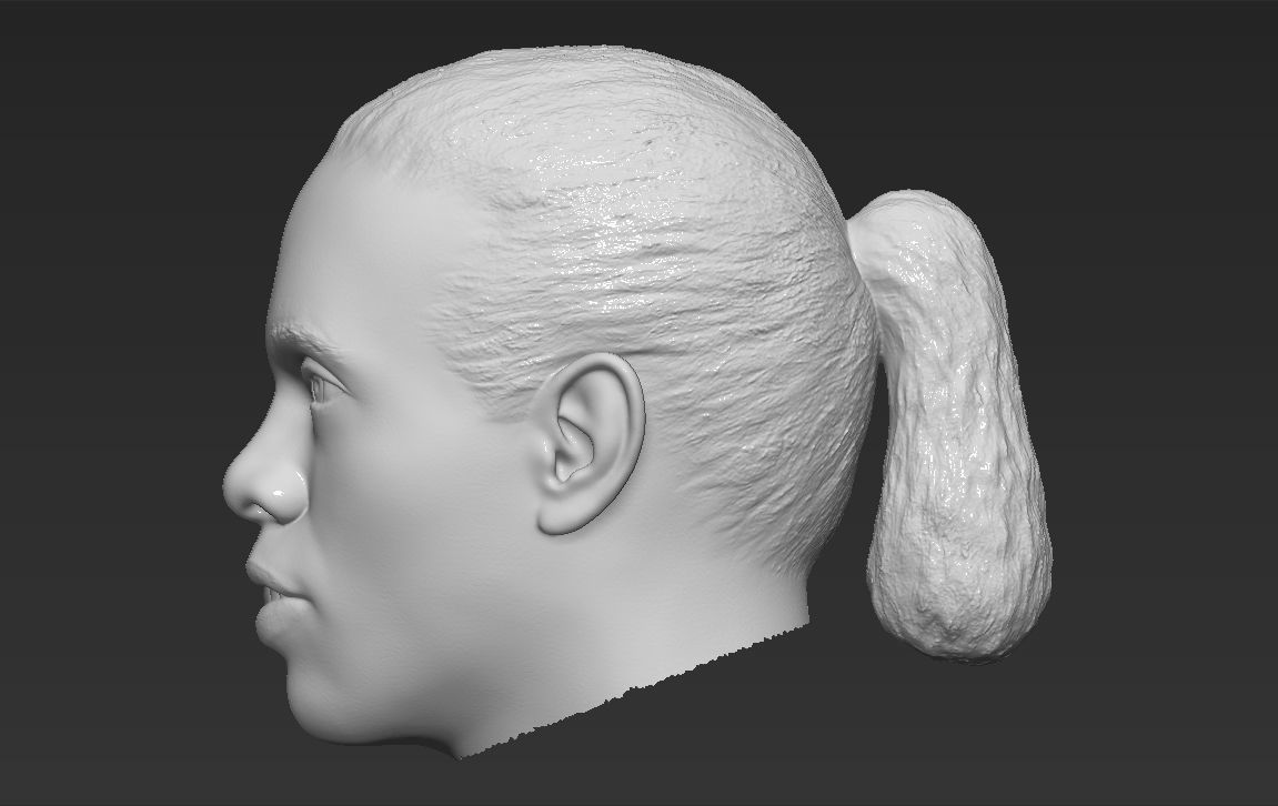 Ronaldinho nba headshot 3D model_23