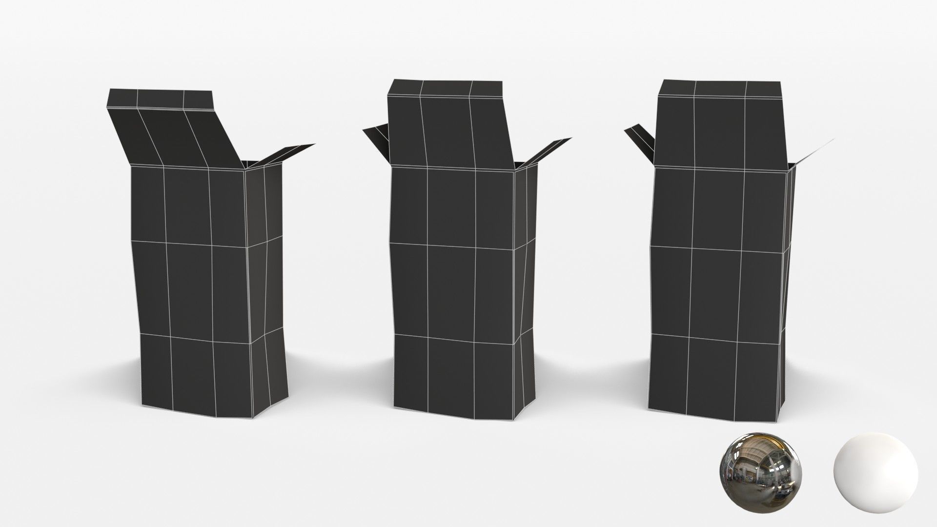 US K-Ration boxes End War WWII - Dirty version Low-poly 3D model_23