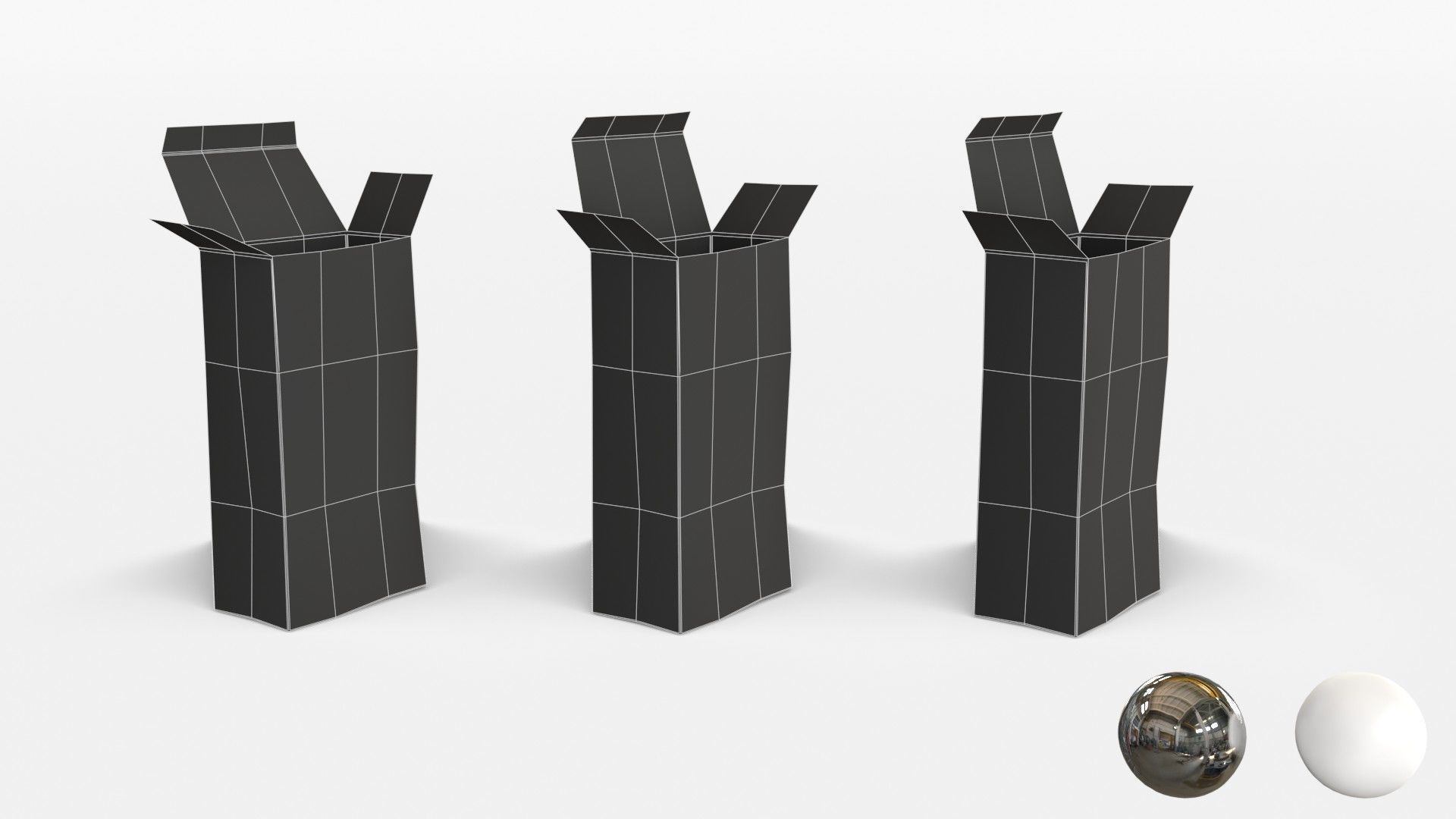 US K-Ration boxes End War WWII - Dirty version Low-poly 3D model_24