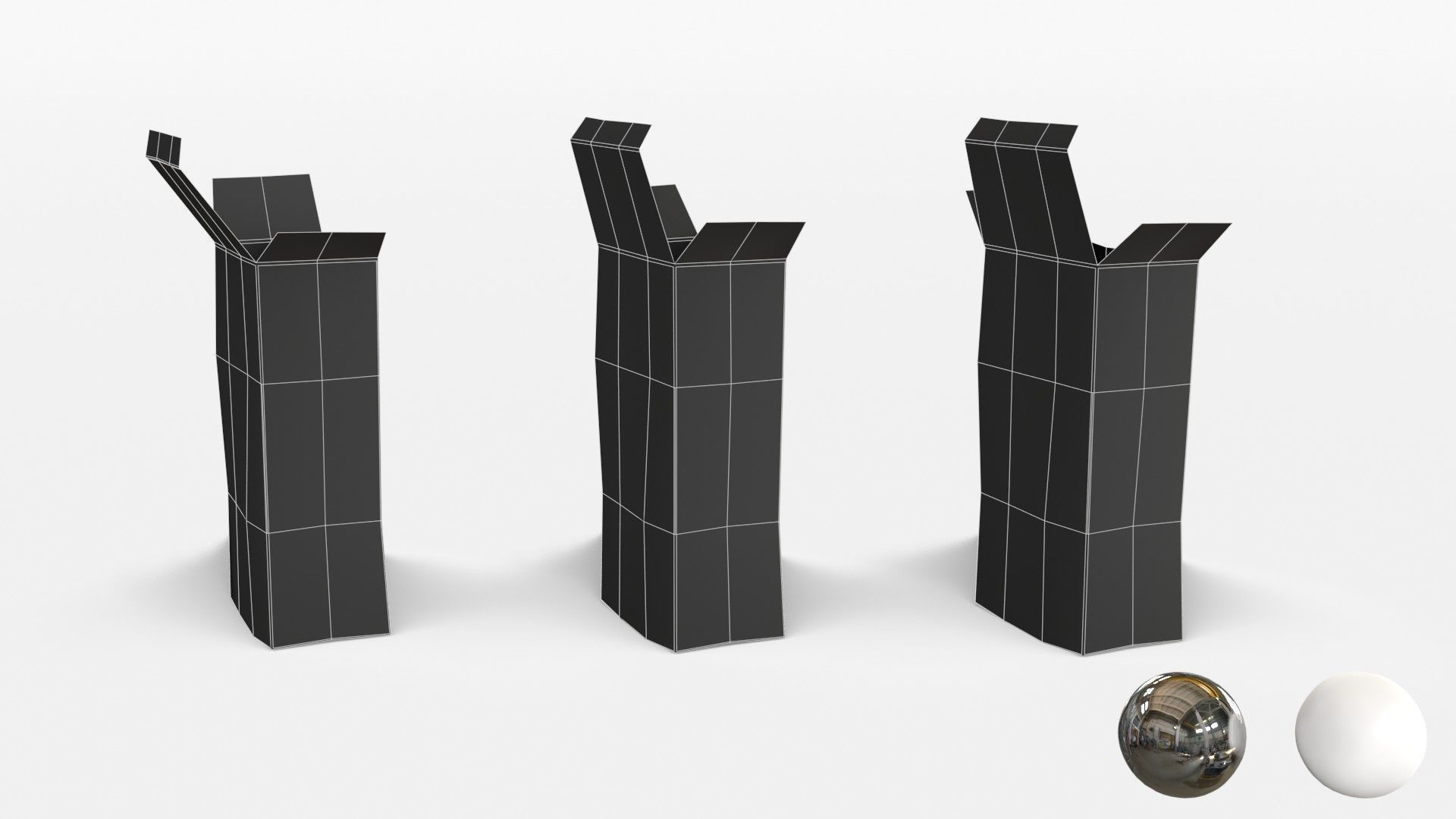 US K-Ration boxes End War WWII - Dirty version Low-poly 3D model_22