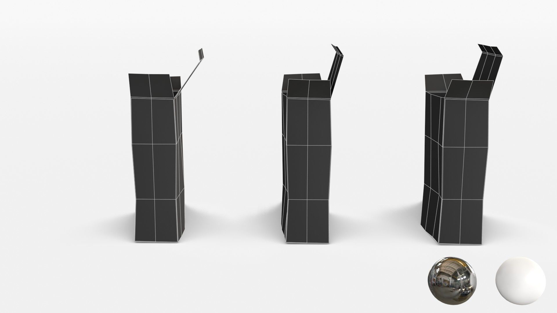 US K-Ration boxes End War WWII - Dirty version Low-poly 3D model_21