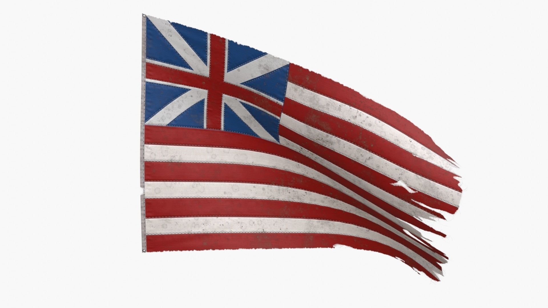 Old Merchants Naval Flags 3D Model Collection_39