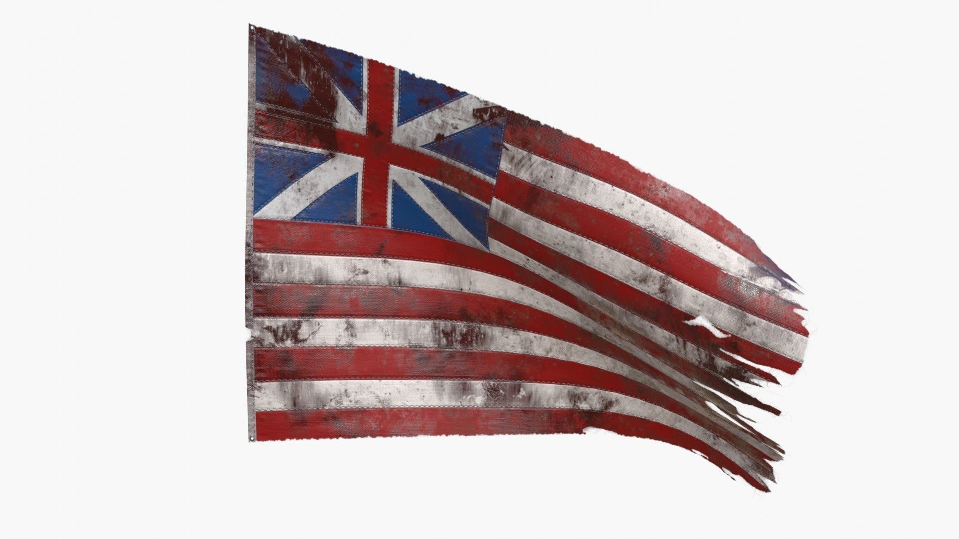 Old Merchants Naval Flags 3D Model Collection_40