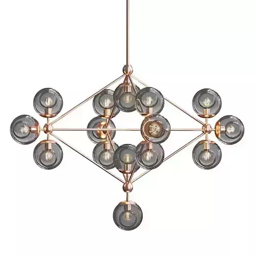 Modo chandelier 15 globes bronze smoke von Roll Hill
