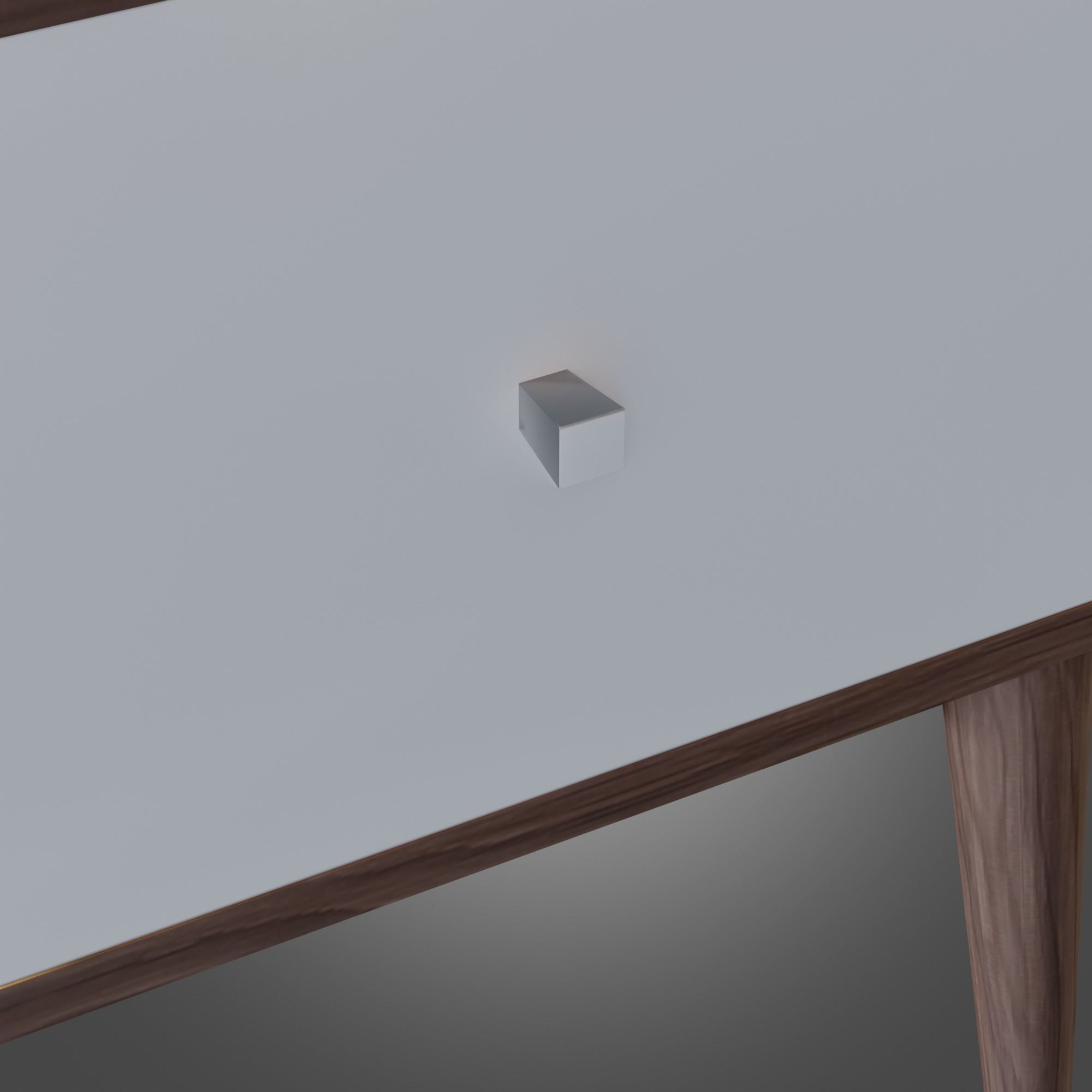 Nightstand Brown White Pbr 4 Subdivision Ready for Film Low-poly 3D model_9