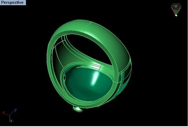 Lion Ring 3D print model_4