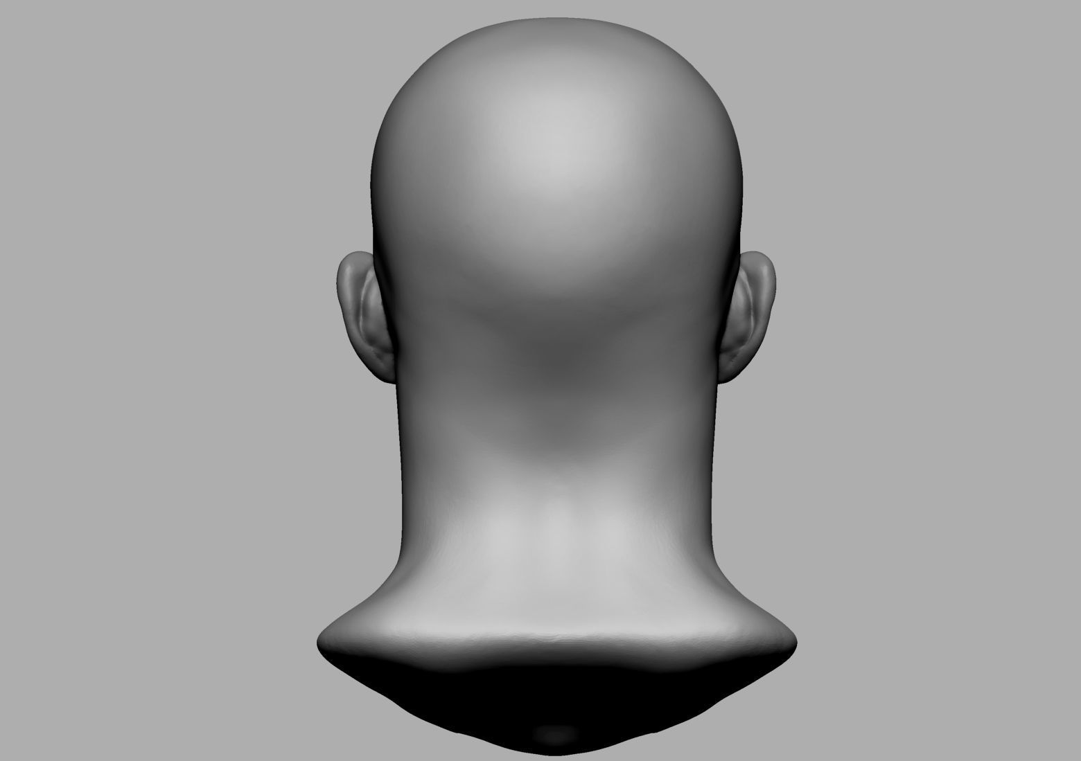 Base Male Head v2 3D print model_4