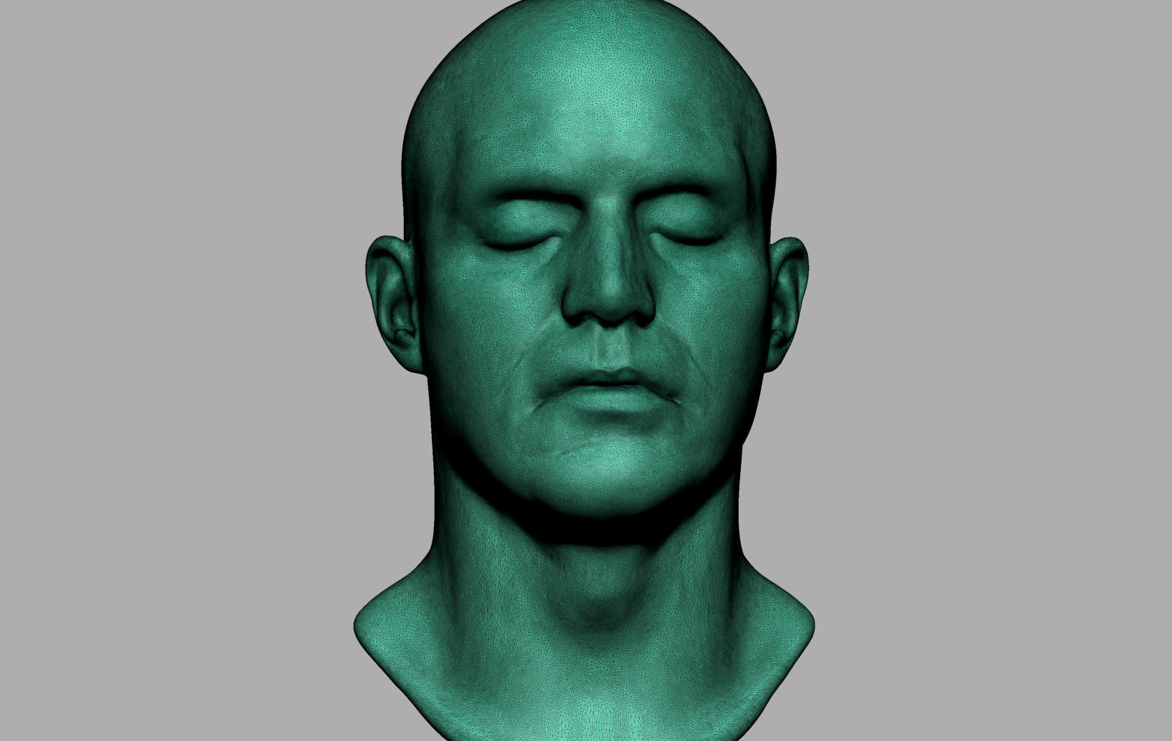 Base Male Head v2 3D print model_7