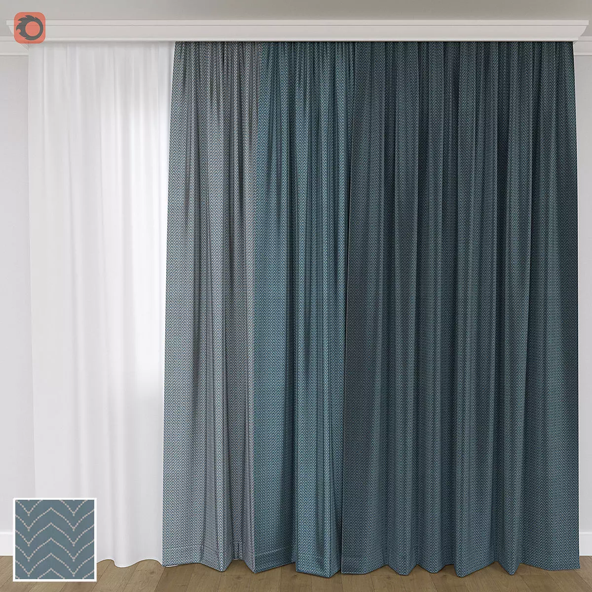Curtain 12 3D model