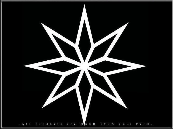 Star Snowflake Low-poly 3D model