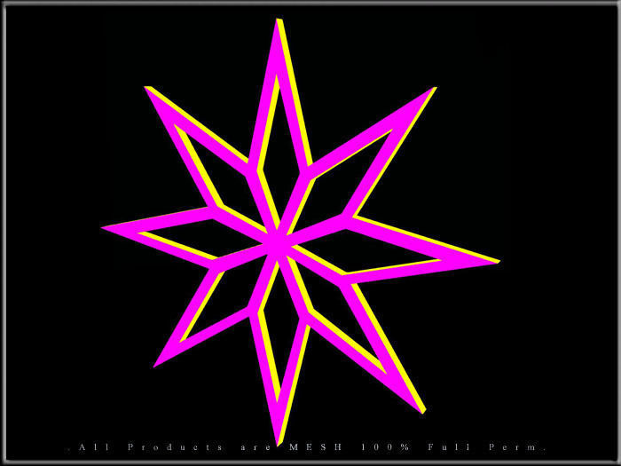 Star Snowflake Low-poly 3D model_1