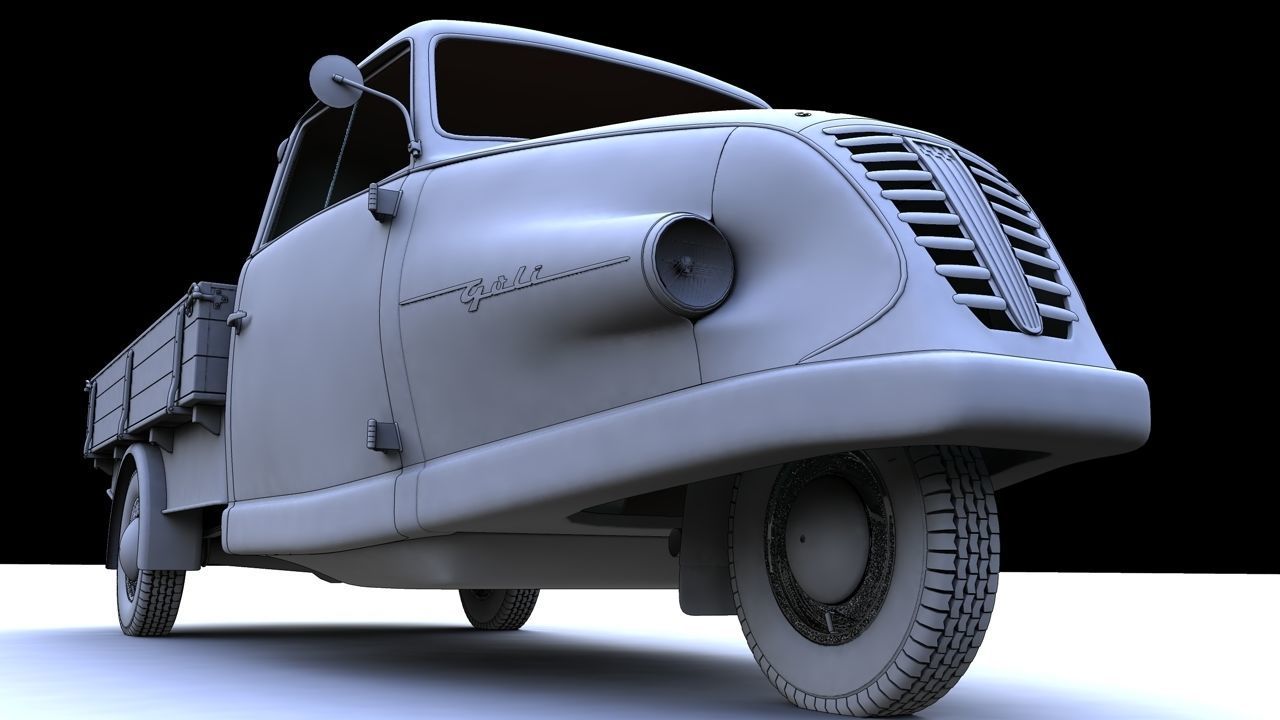 GOLIATH GOLI TIEFLADER 1955 3D model_5