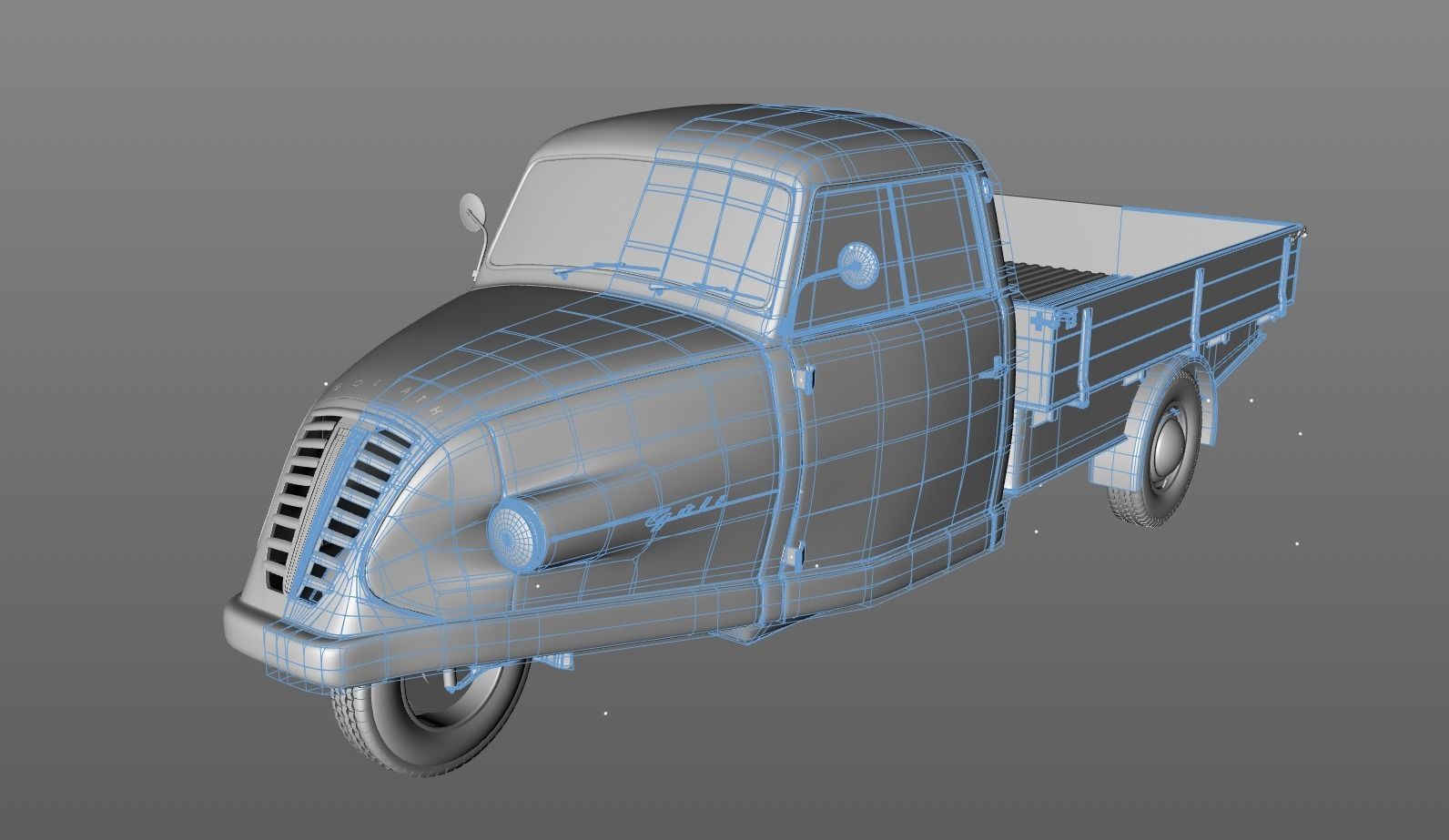 GOLIATH GOLI TIEFLADER 1955 3D model_17