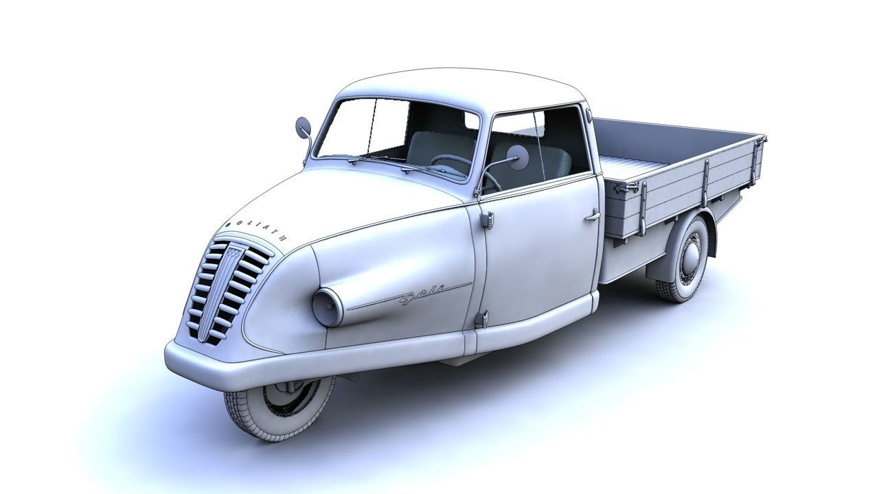 GOLIATH GOLI TIEFLADER 1955 3D model_2