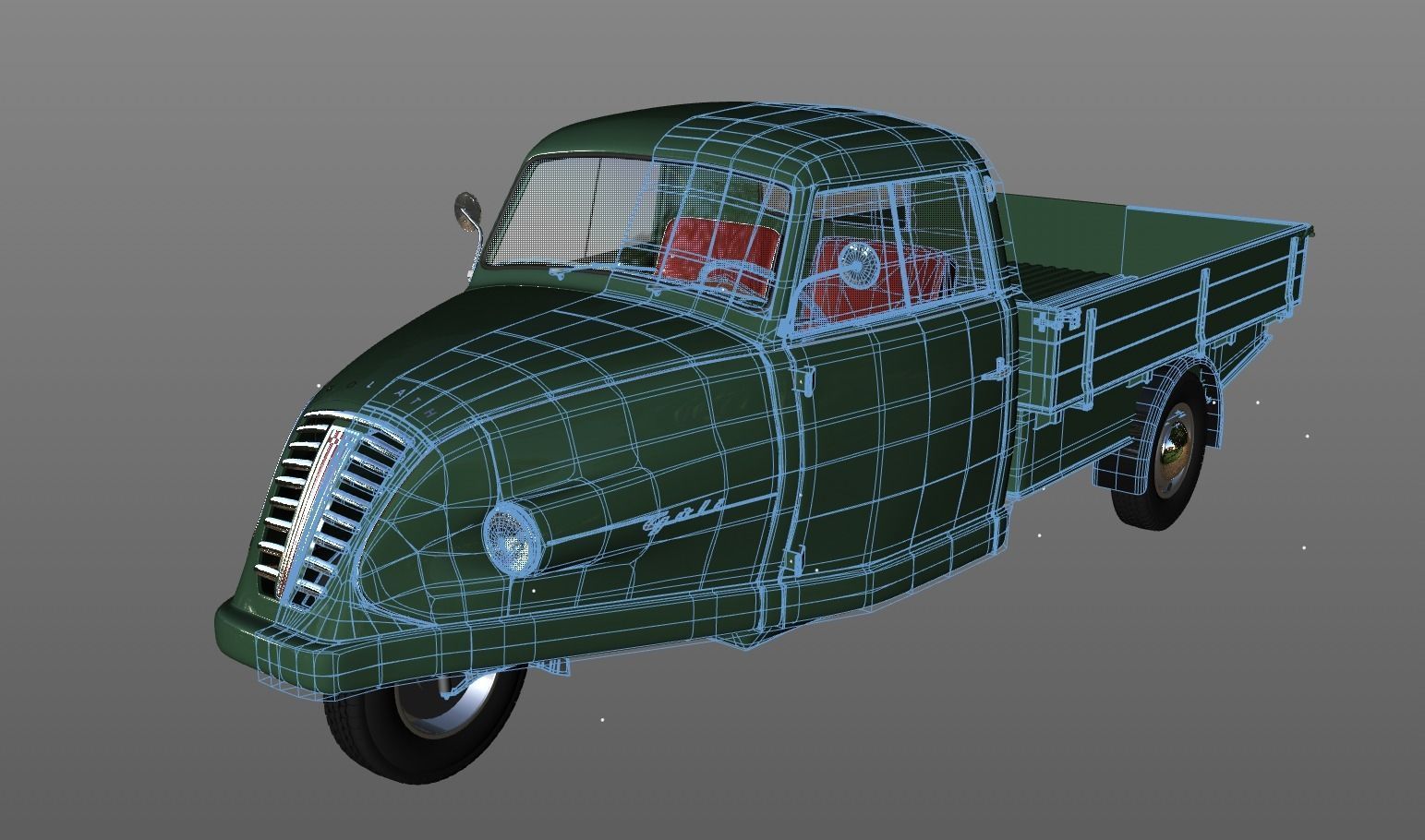 GOLIATH GOLI TIEFLADER 1955 3D model_16
