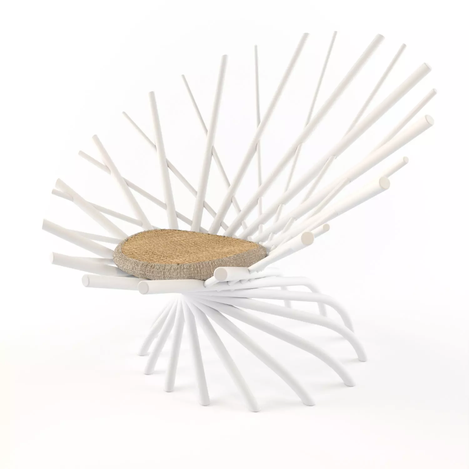 Nest chair Low-poly 3D model_0