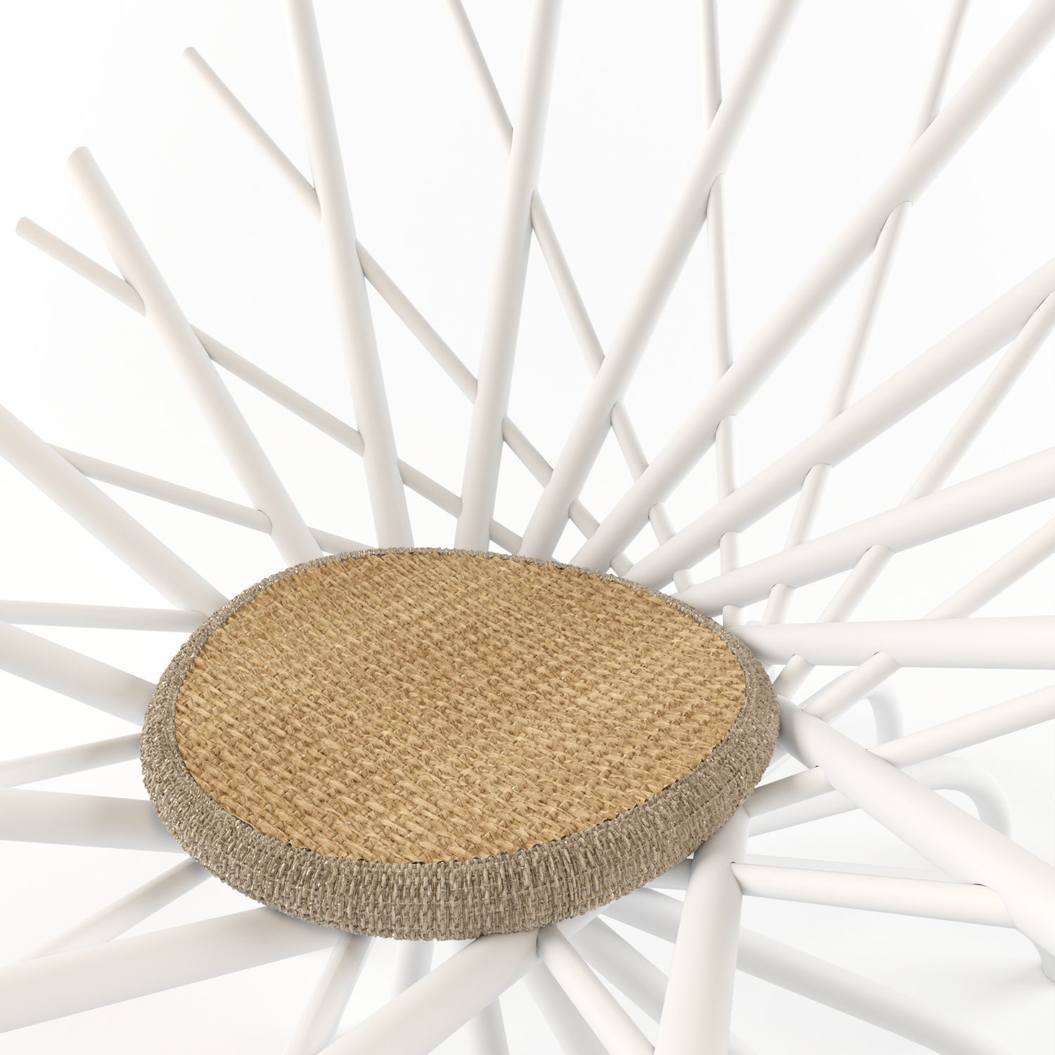Nest chair Low-poly 3D model_4