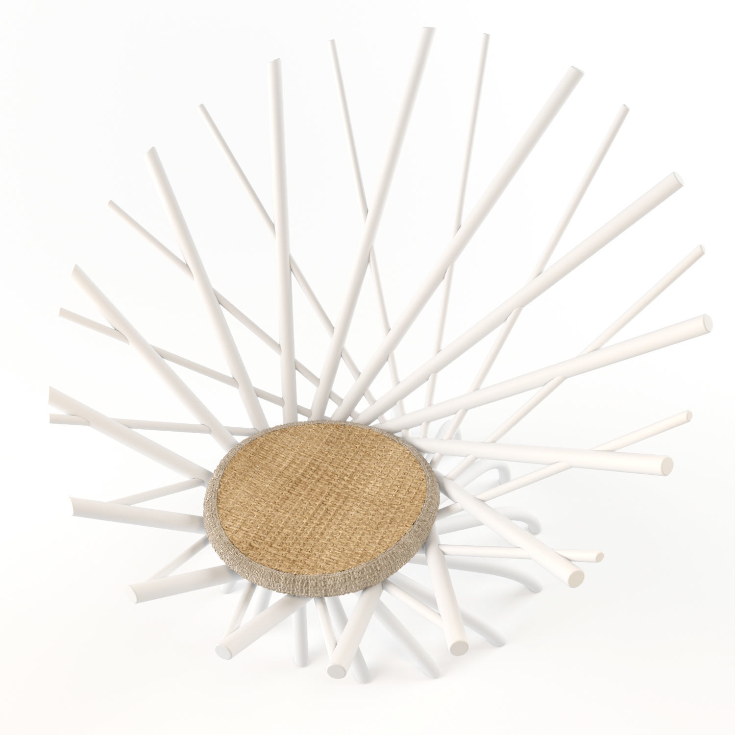 Nest chair Low-poly 3D model_2