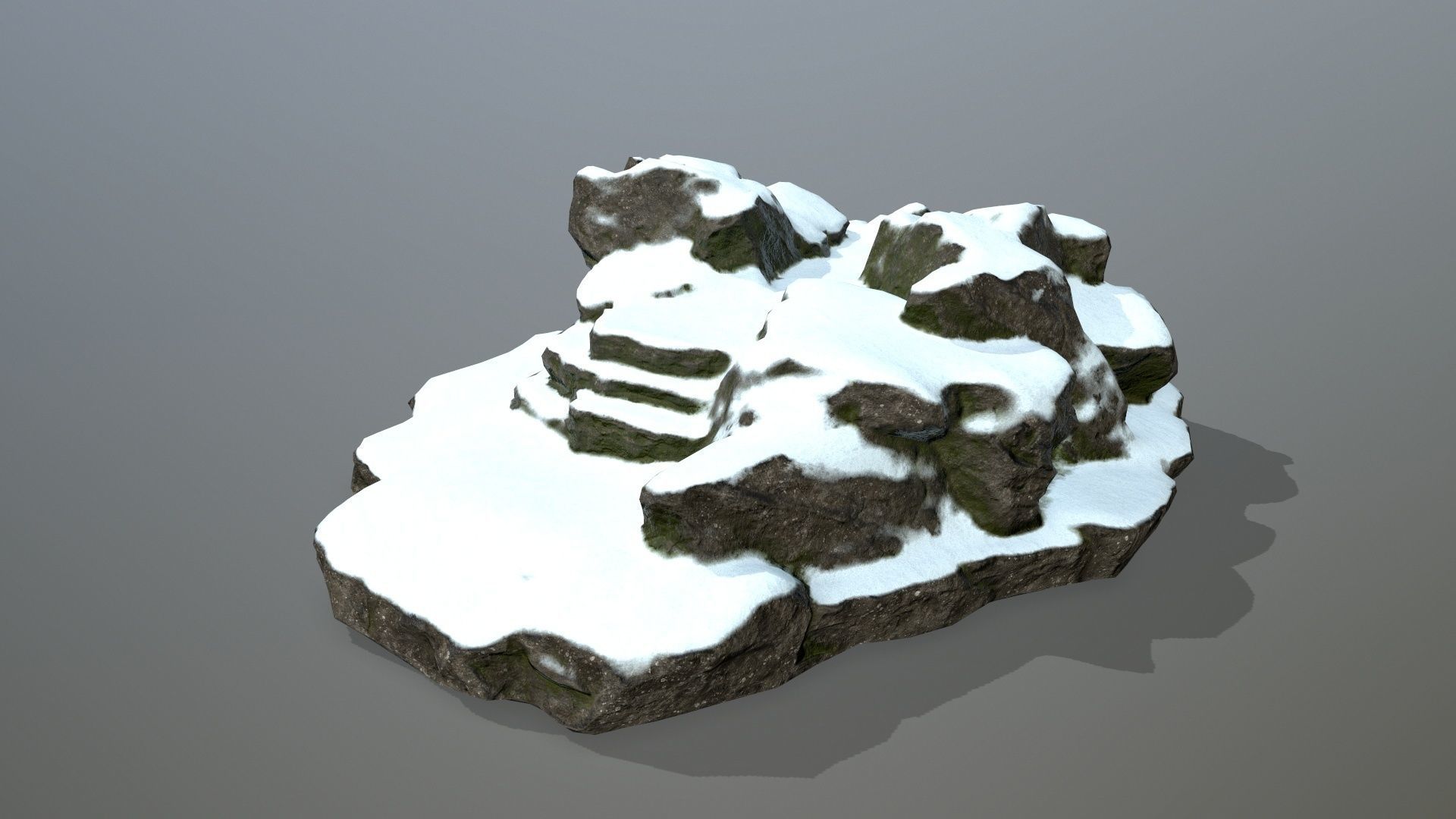 Rock 20 Low-poly 3D model_8
