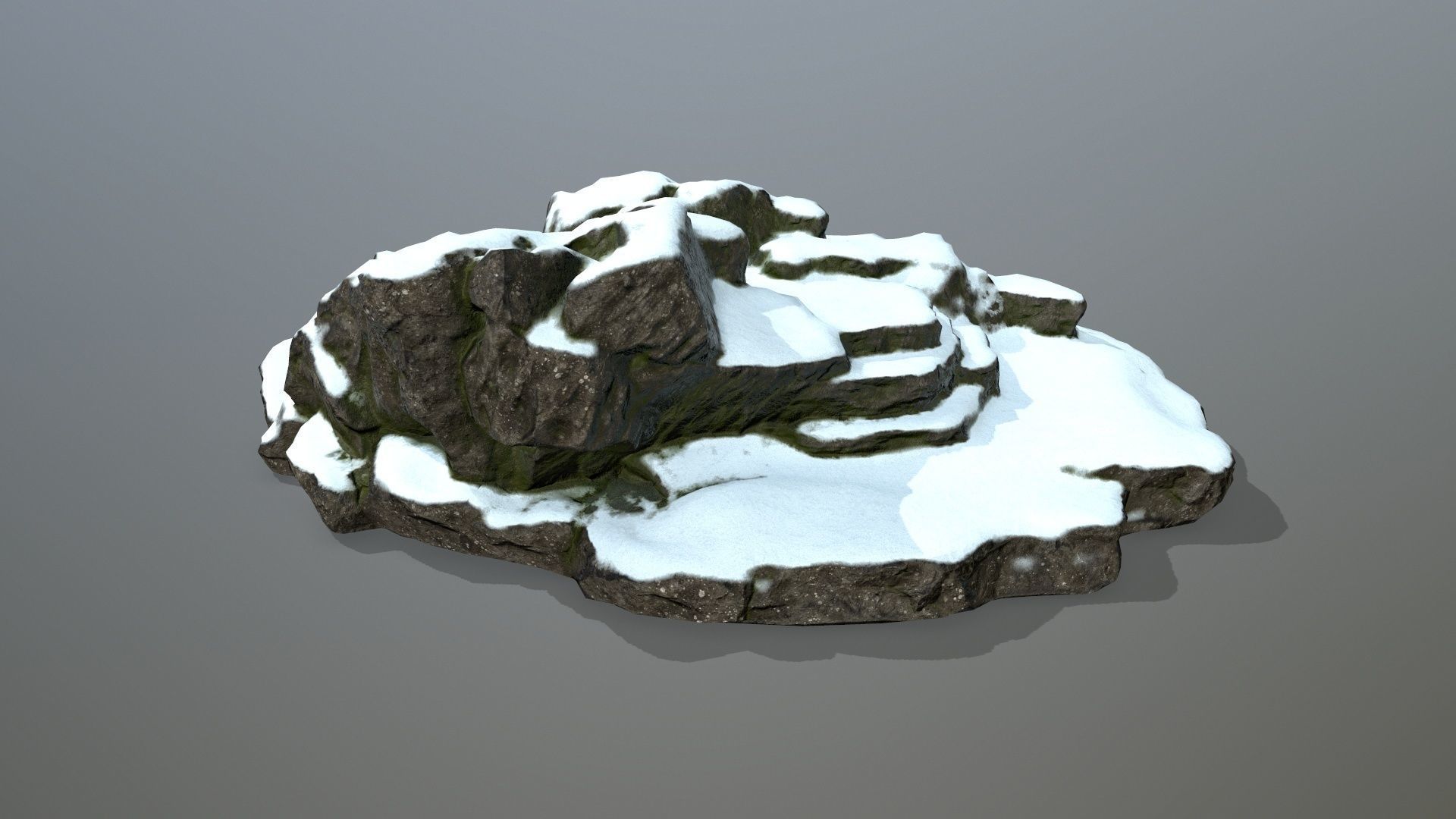 Rock 20 Low-poly 3D model_2