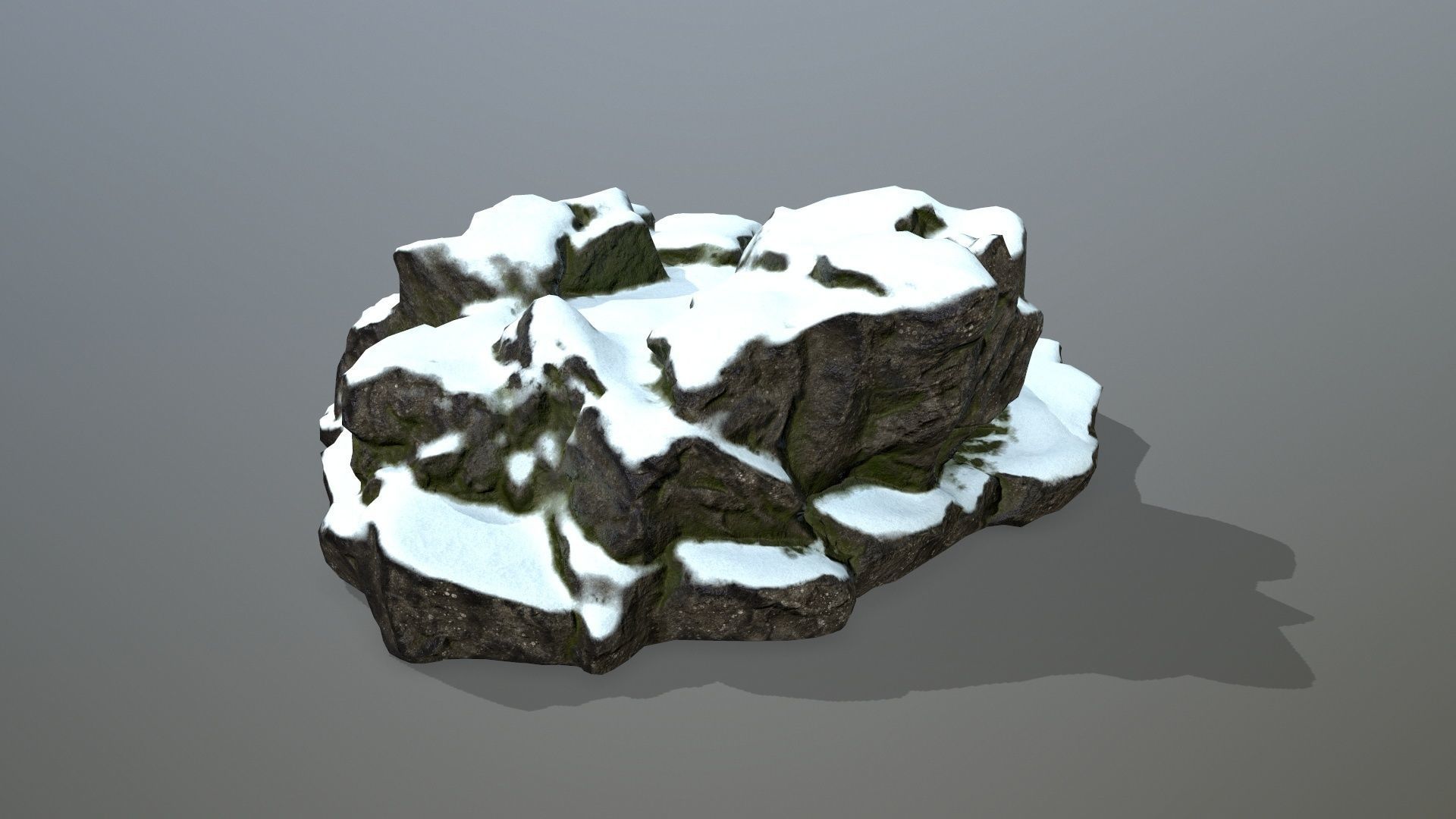 Rock 20 Low-poly 3D model_4
