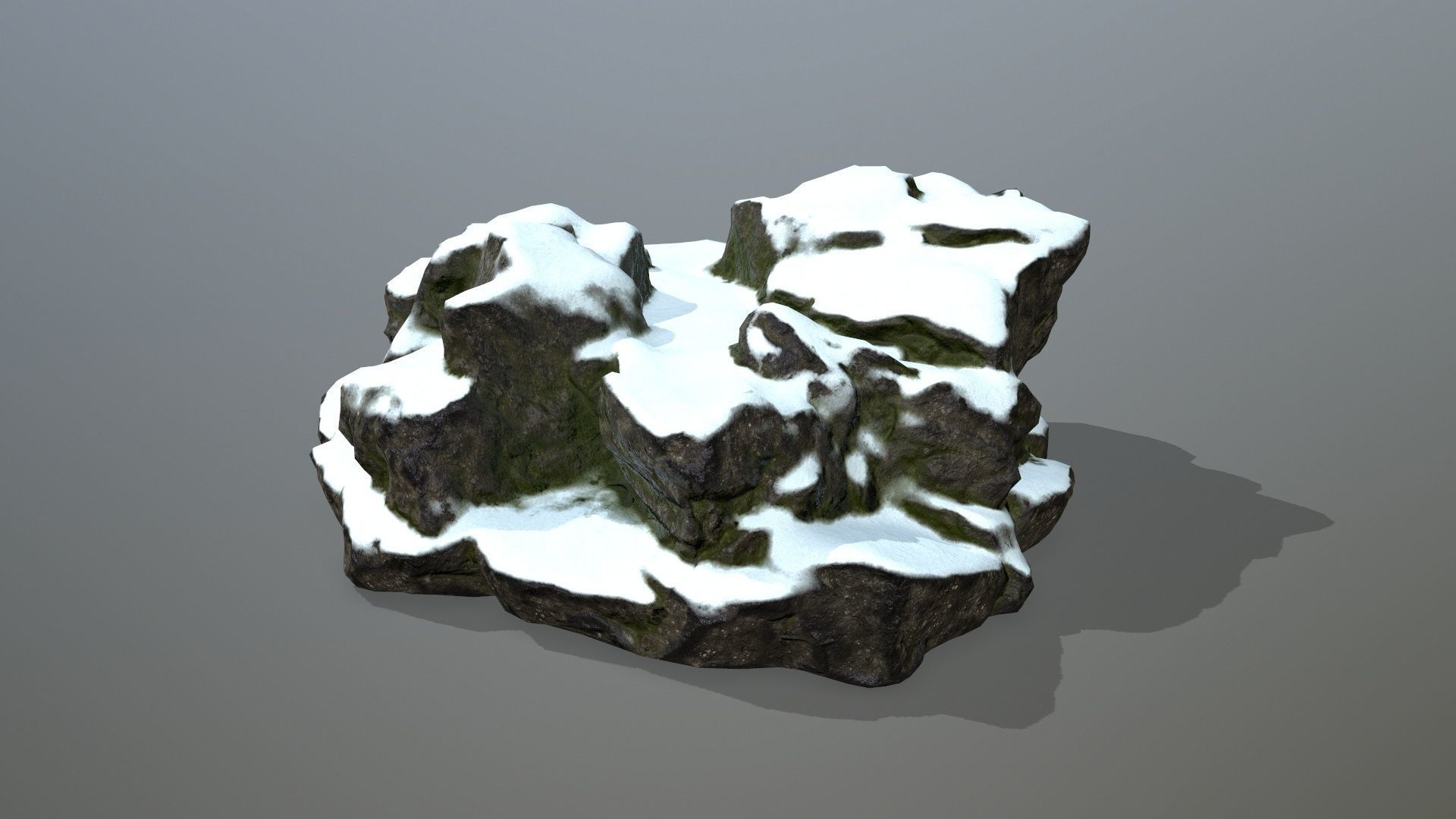 Rock 20 Low-poly 3D model_5