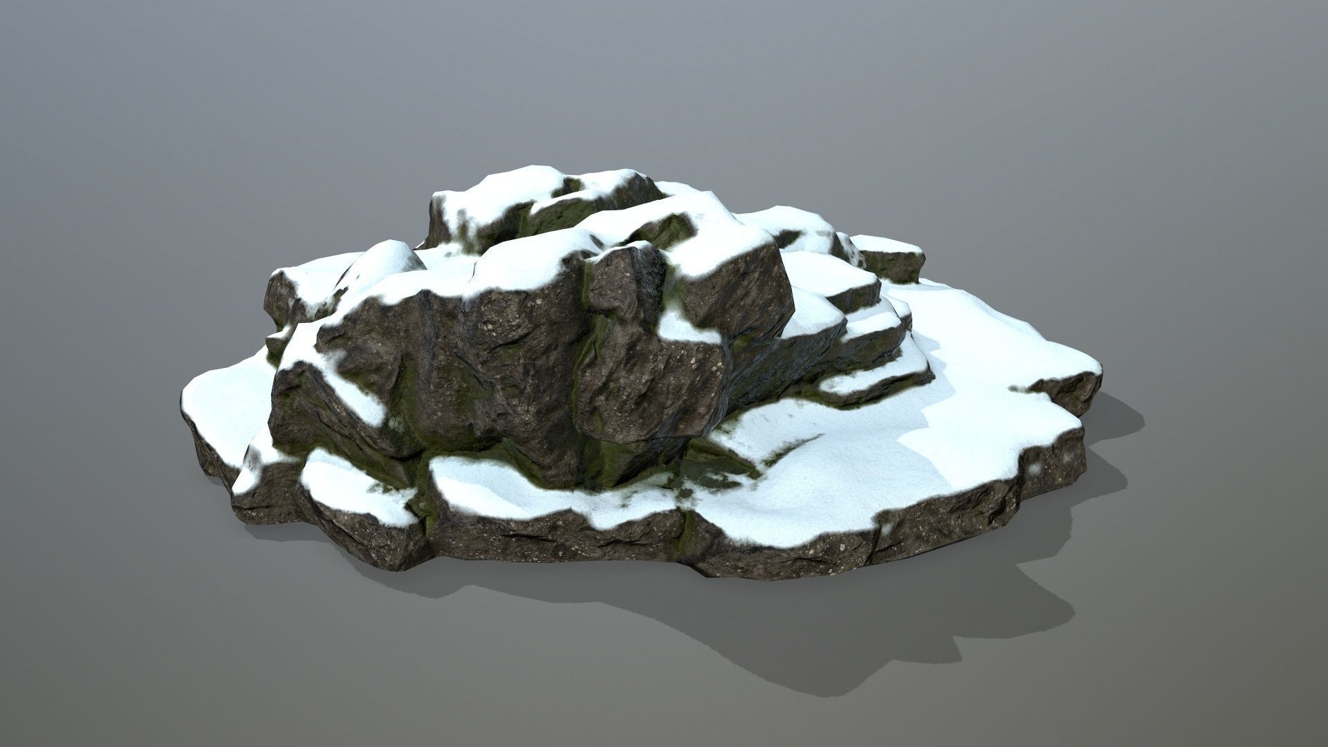 Rock 20 Low-poly 3D model_3