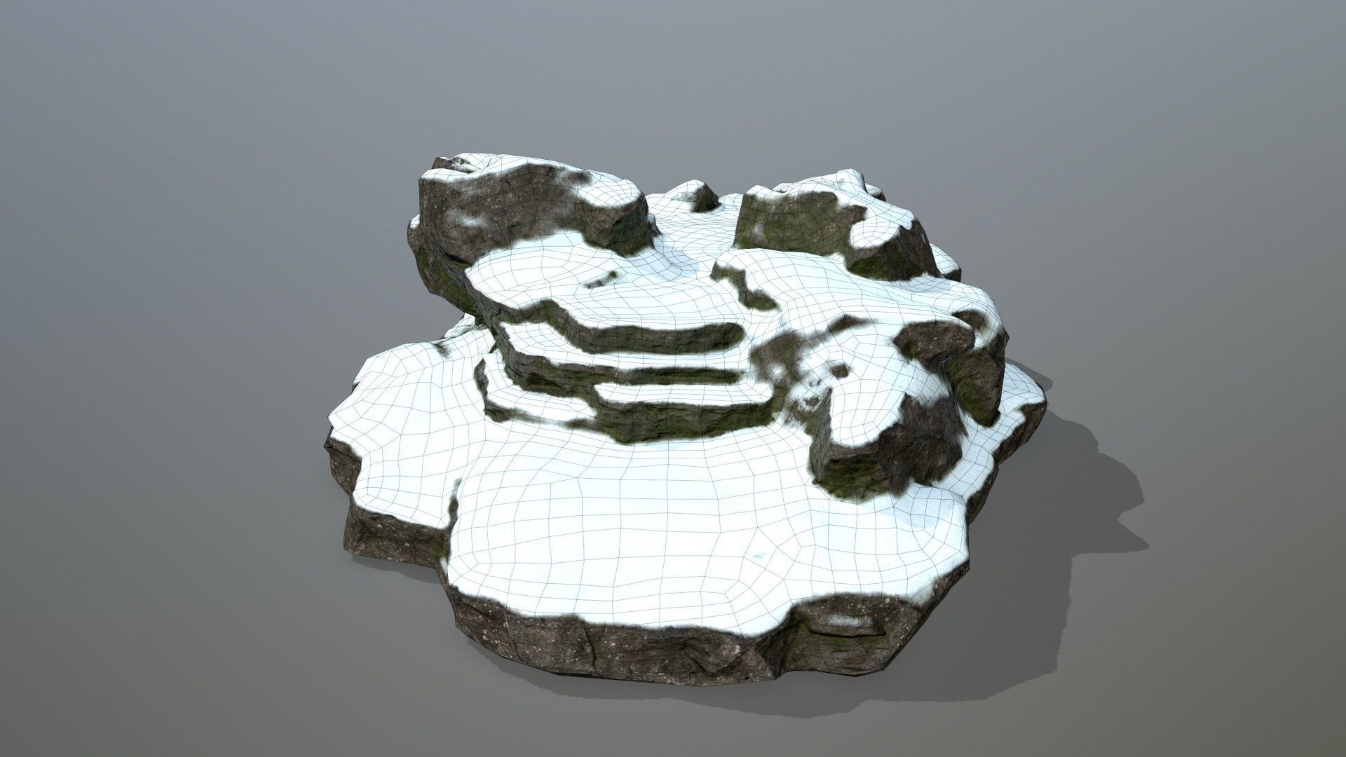 Rock 20 Low-poly 3D model_9