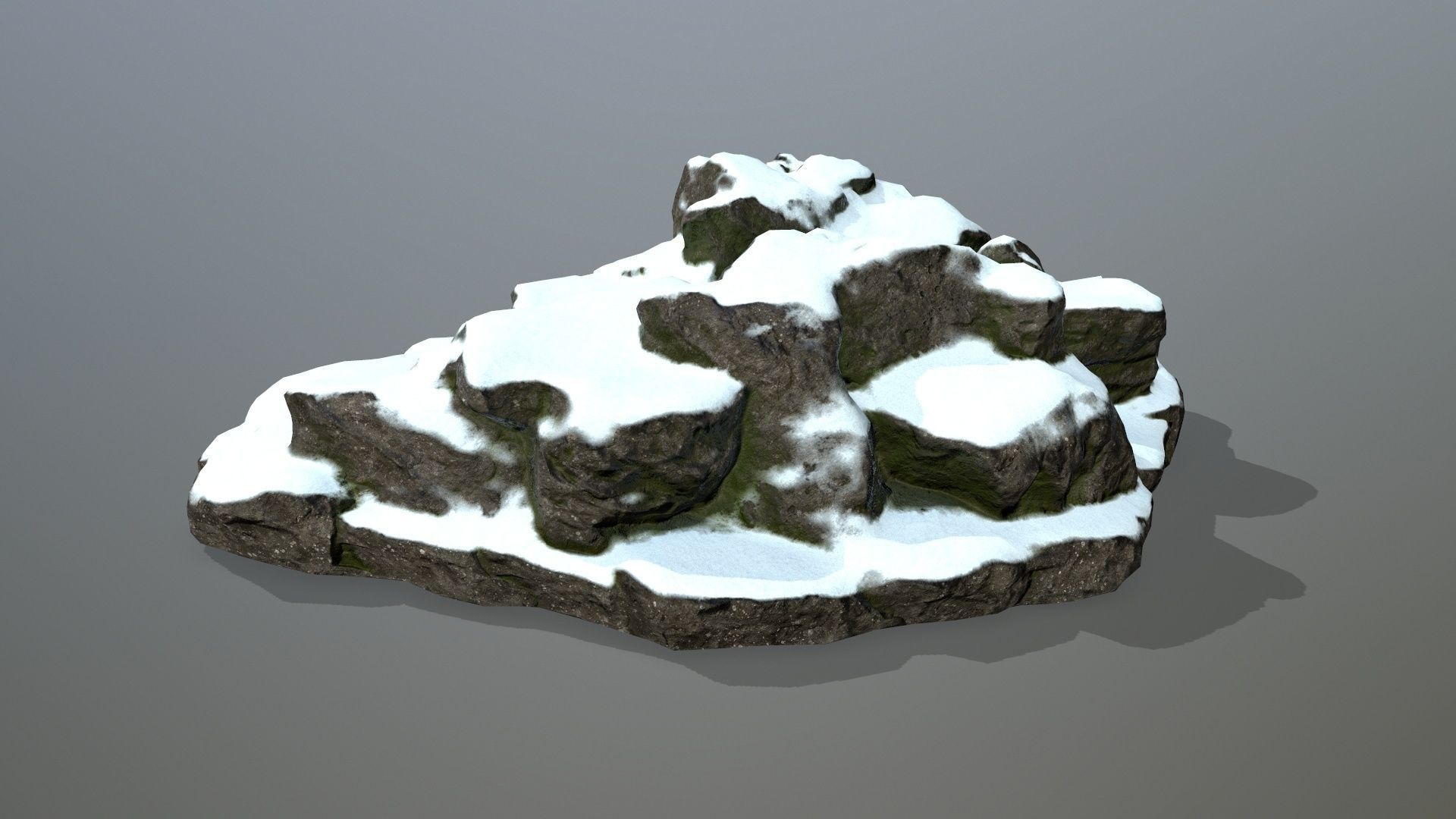 Rock 20 Low-poly 3D model_7