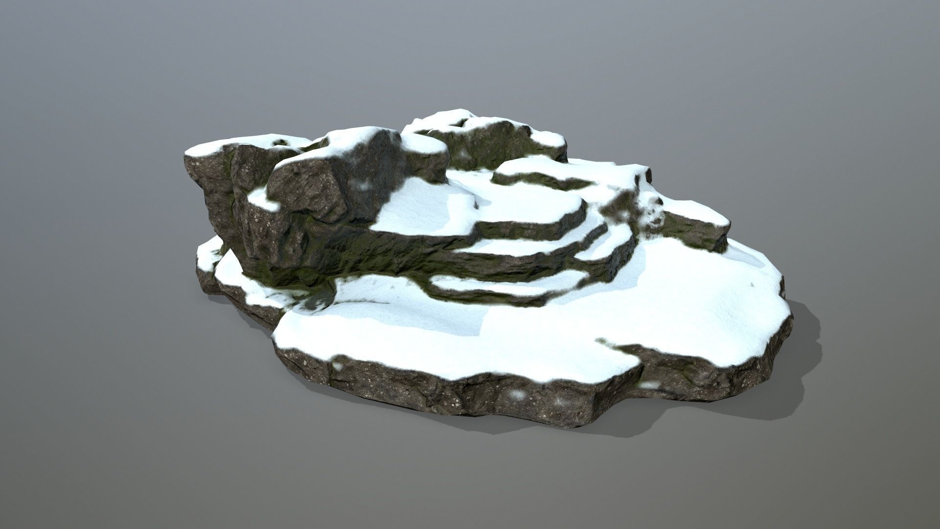 Rock 20 Low-poly 3D model_1
