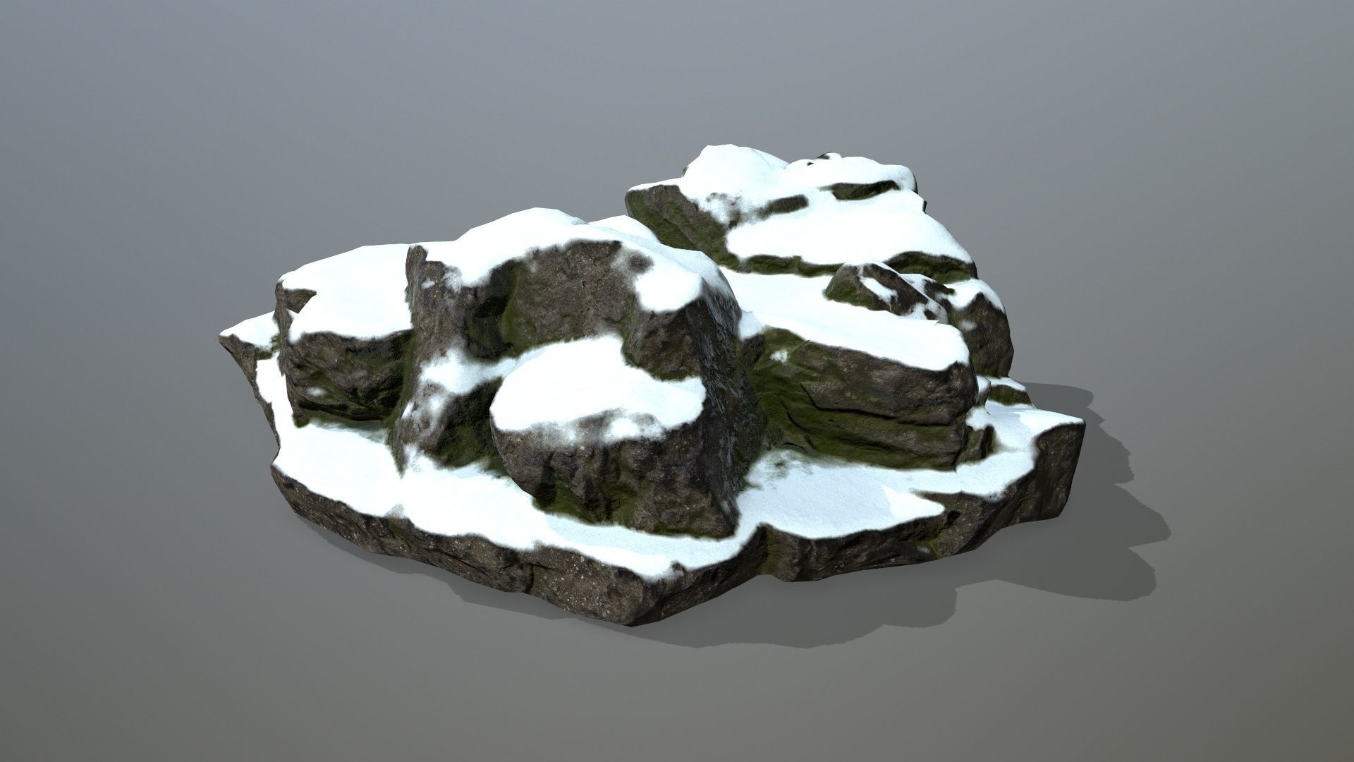 Rock 20 Low-poly 3D model_6