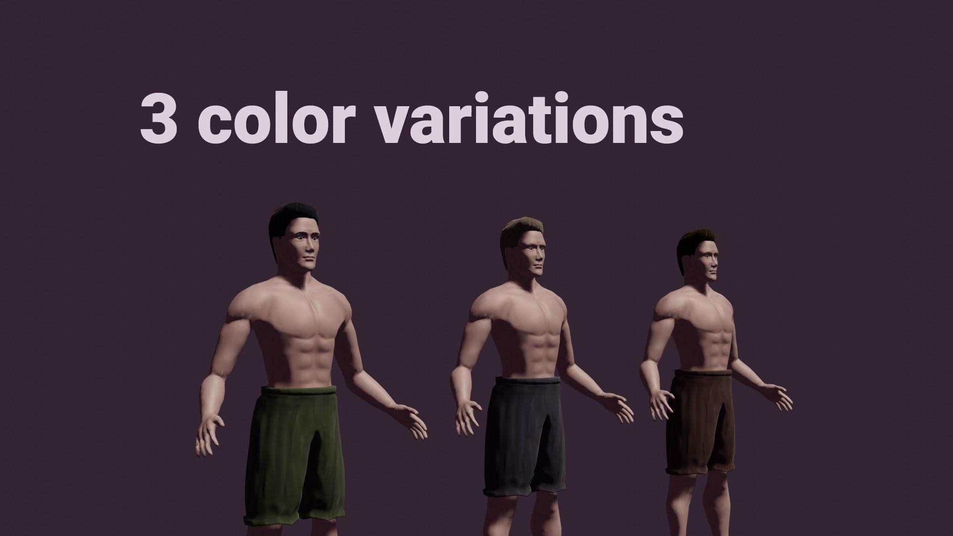 Low-Poly Rigged Stylized Character Low-poly 3D model_2