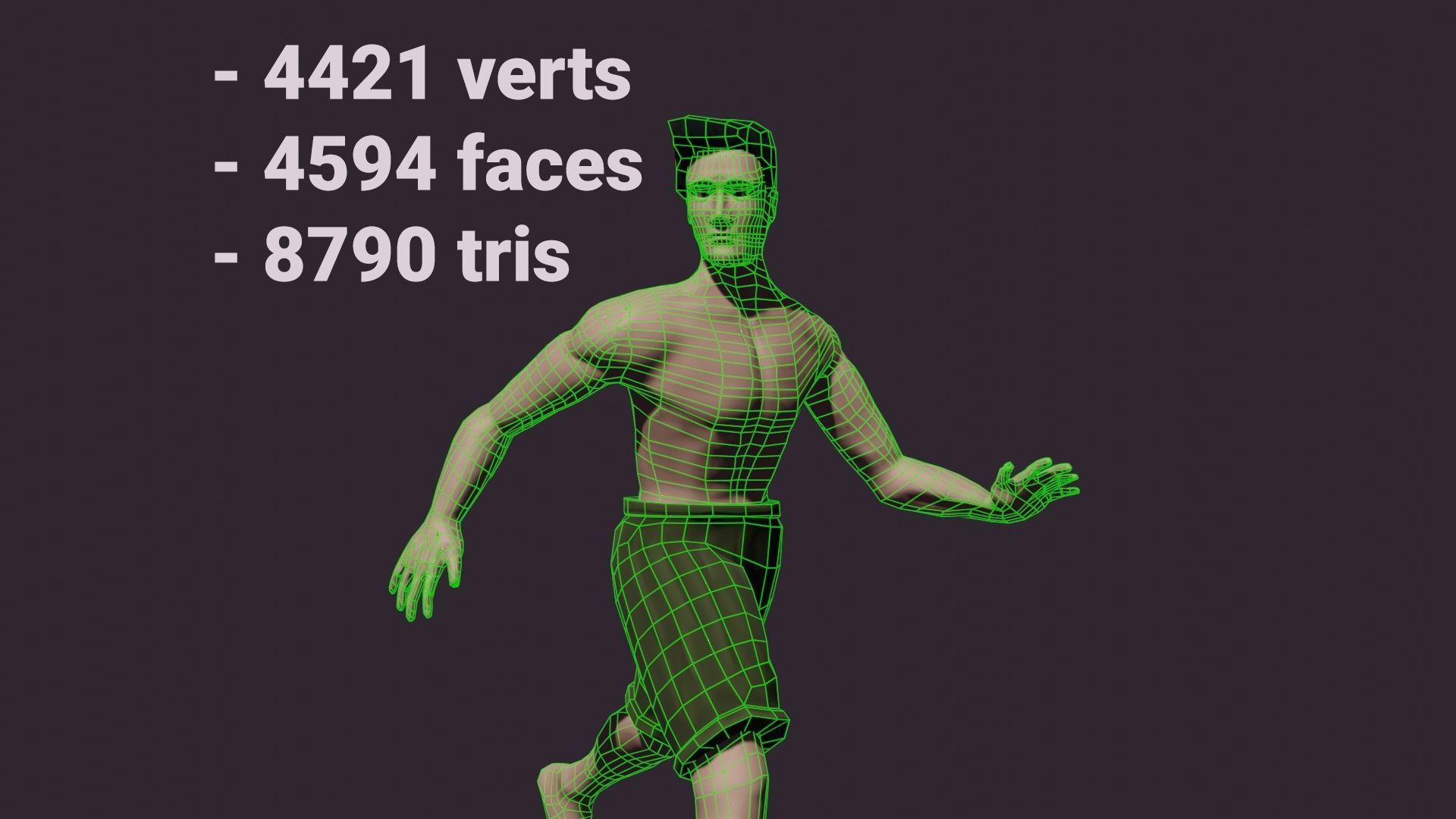 Low-Poly Rigged Stylized Character Low-poly 3D model_1