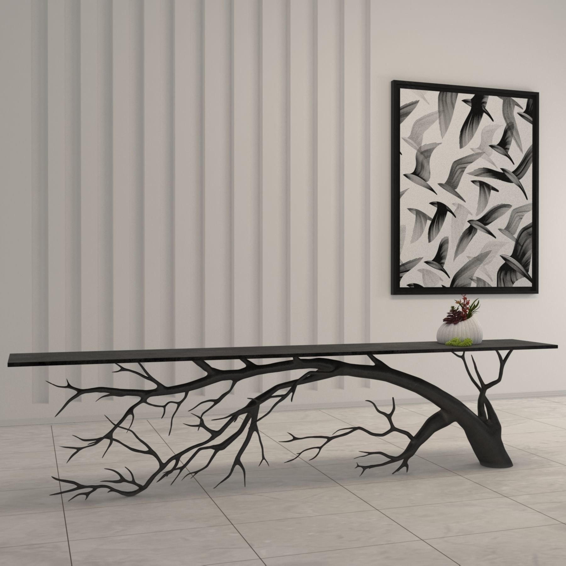 Branch Table 3D model_3
