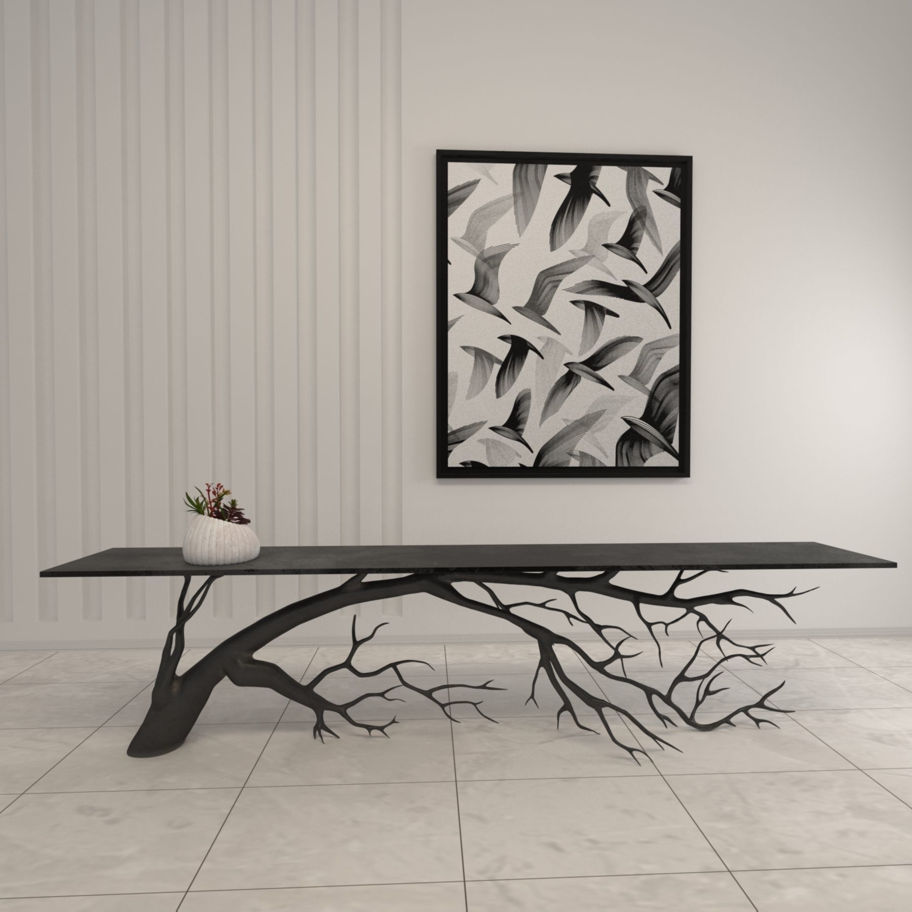 Branch Table 3D model_2