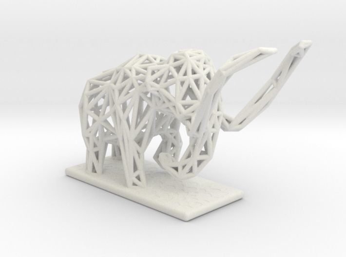 Mammoth elephant made out of wires 3D print model_17