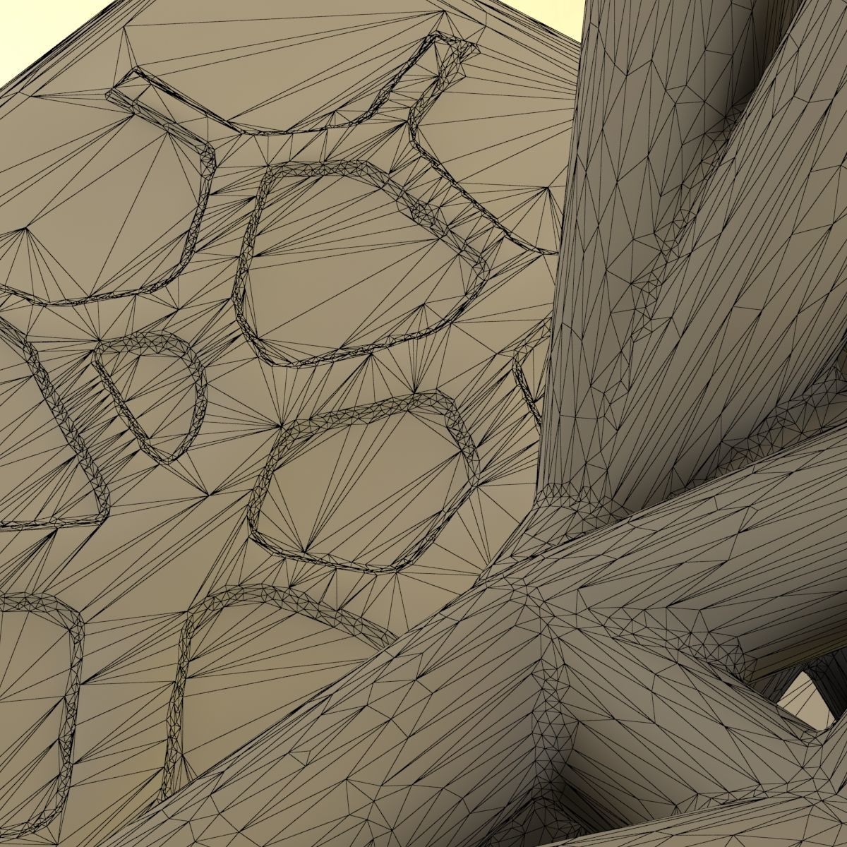 Mammoth elephant made out of wires 3D print model_7