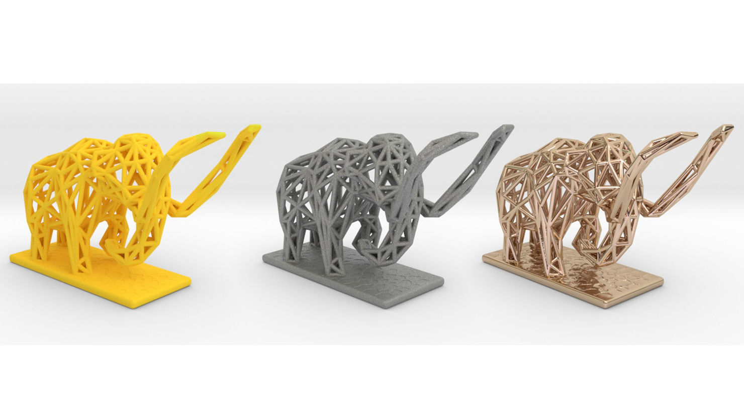 Mammoth elephant made out of wires 3D print model_65