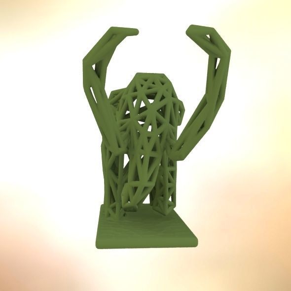 Mammoth elephant made out of wires 3D print model_45