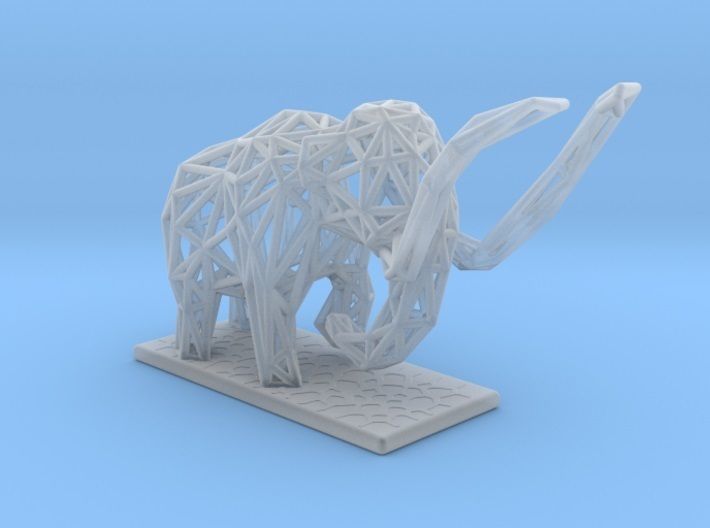Mammoth elephant made out of wires 3D print model_27